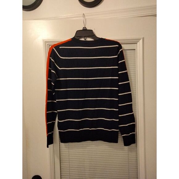 Banana Republic Stripe Merino wool V neck sweater. Women size small - Picture 4 of 5